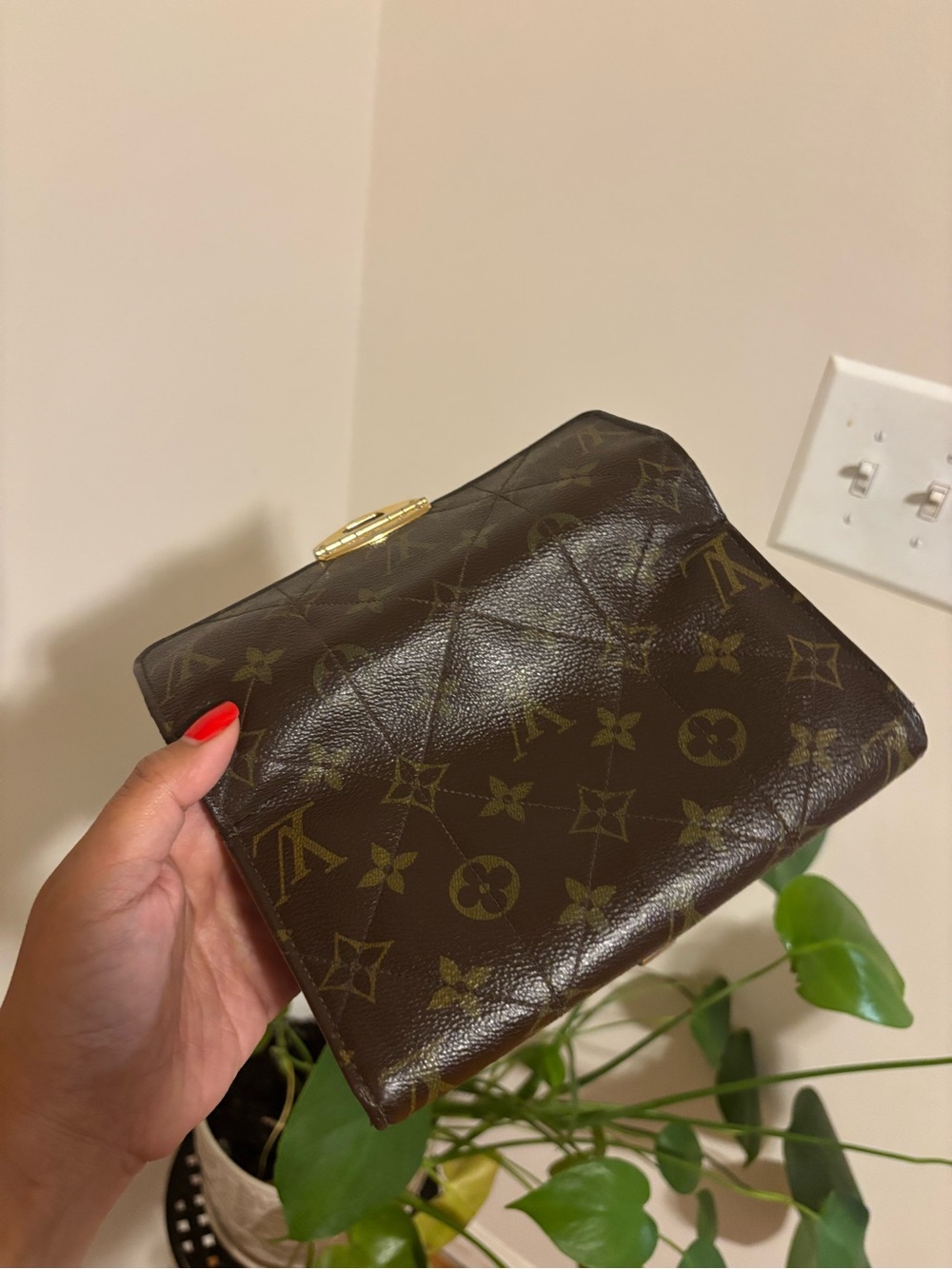 Louis Vuitton Monogram Quilted Wallet in Brown with Gold Hardware - Picture 3 of 5